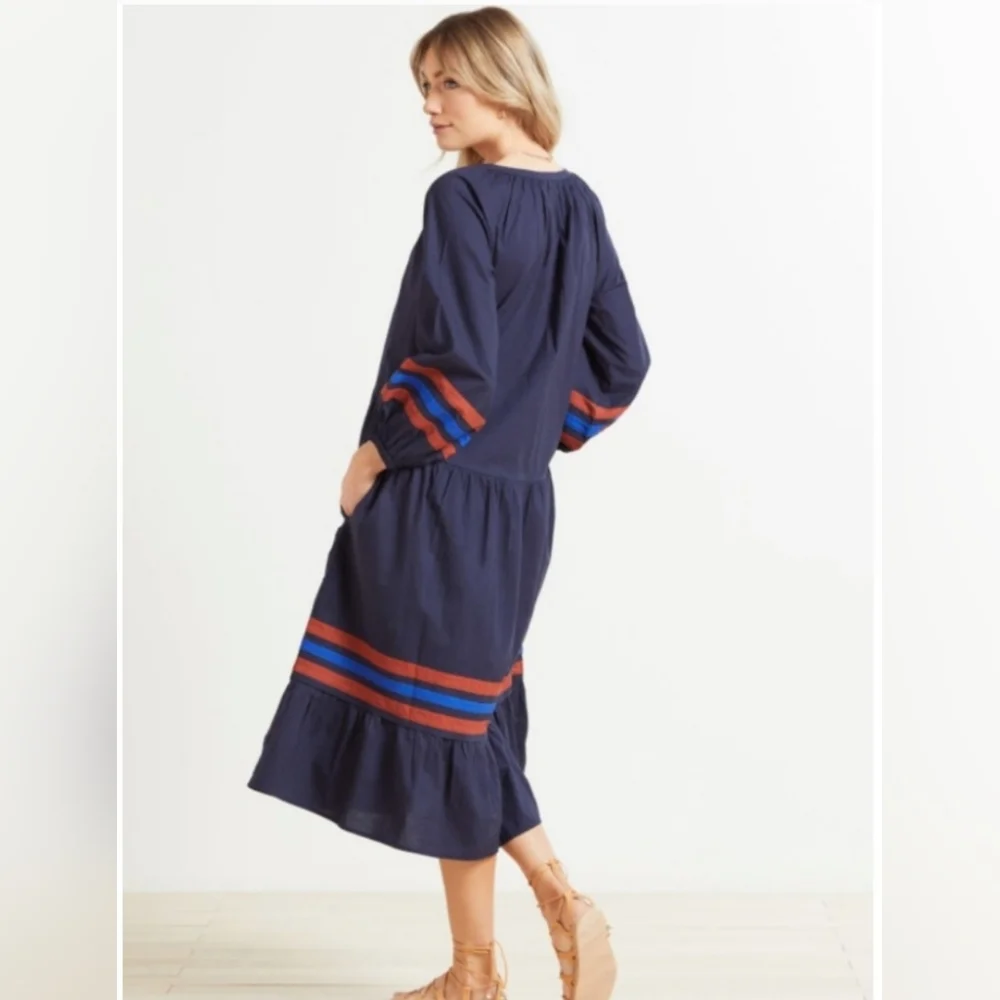 NWOT Sundry Dress w/ Varsity Stripes Size 1 S Small - Picture 4 of 8